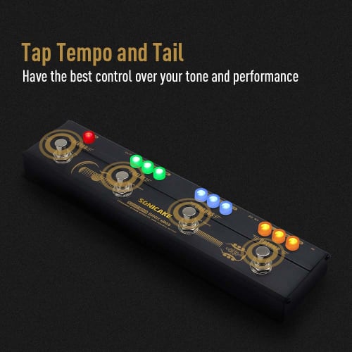 SONICAKE Delay, Reverb, Chorus, and Preamp Multi-Effects for Acoustic Guitar - Sonic Wood