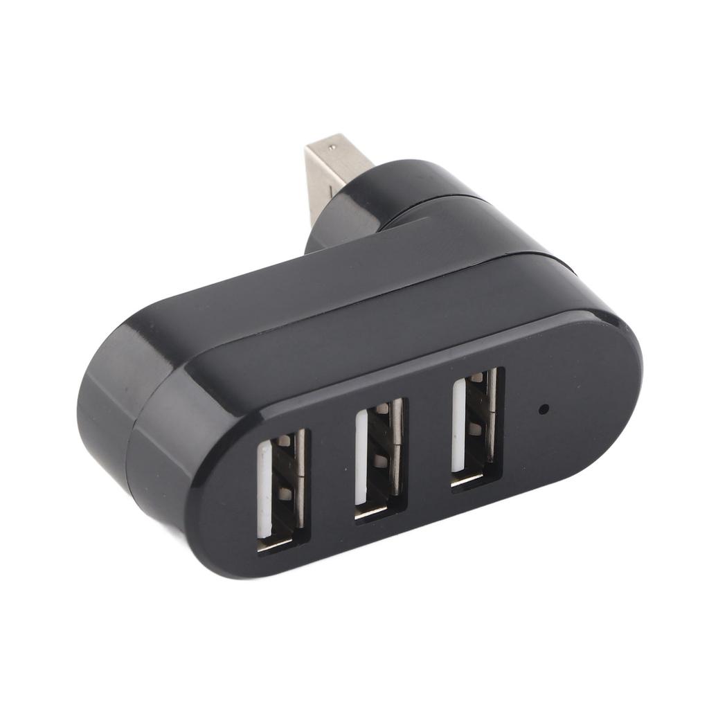 Usb Splitter Mini Portable In Line Usb 2.0 Docking Station 3 Port Splitter 180 degrees  Rotation Expansion