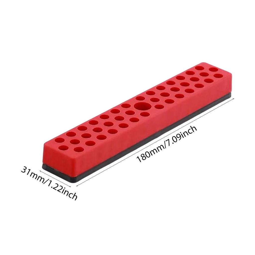 Screw Storage Organizer Magnetic Hex Bit Holder Plastic Drill Bit Storage Rack for Home Office Workshop