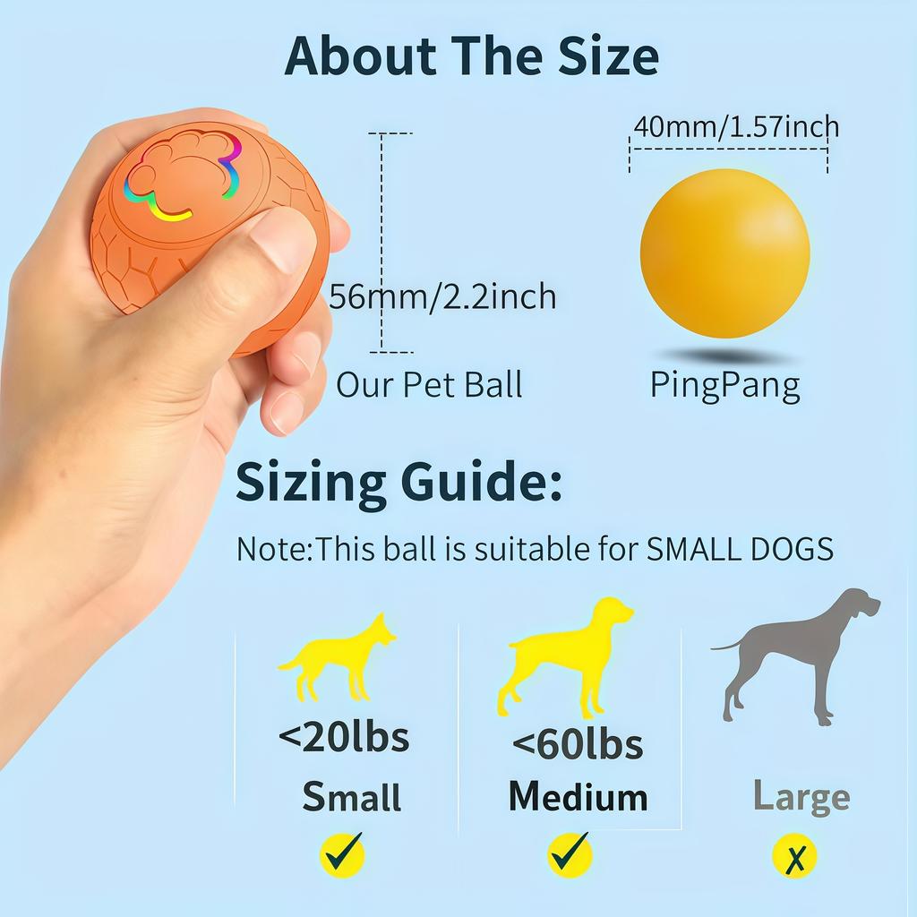Smart Dog Interactive Toy Ball Electronic Pet Toy Ball USB Automatic Bouncing Rolling Toy Ball With RGB Lights Puppy Cat Product