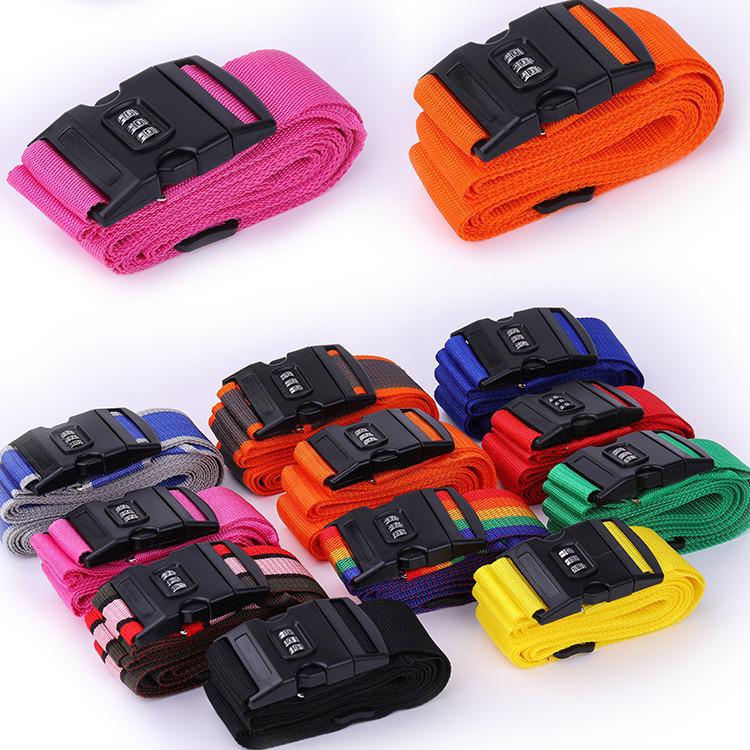 - Cross Packing Luggage Reinforcement Strap with Password Lock