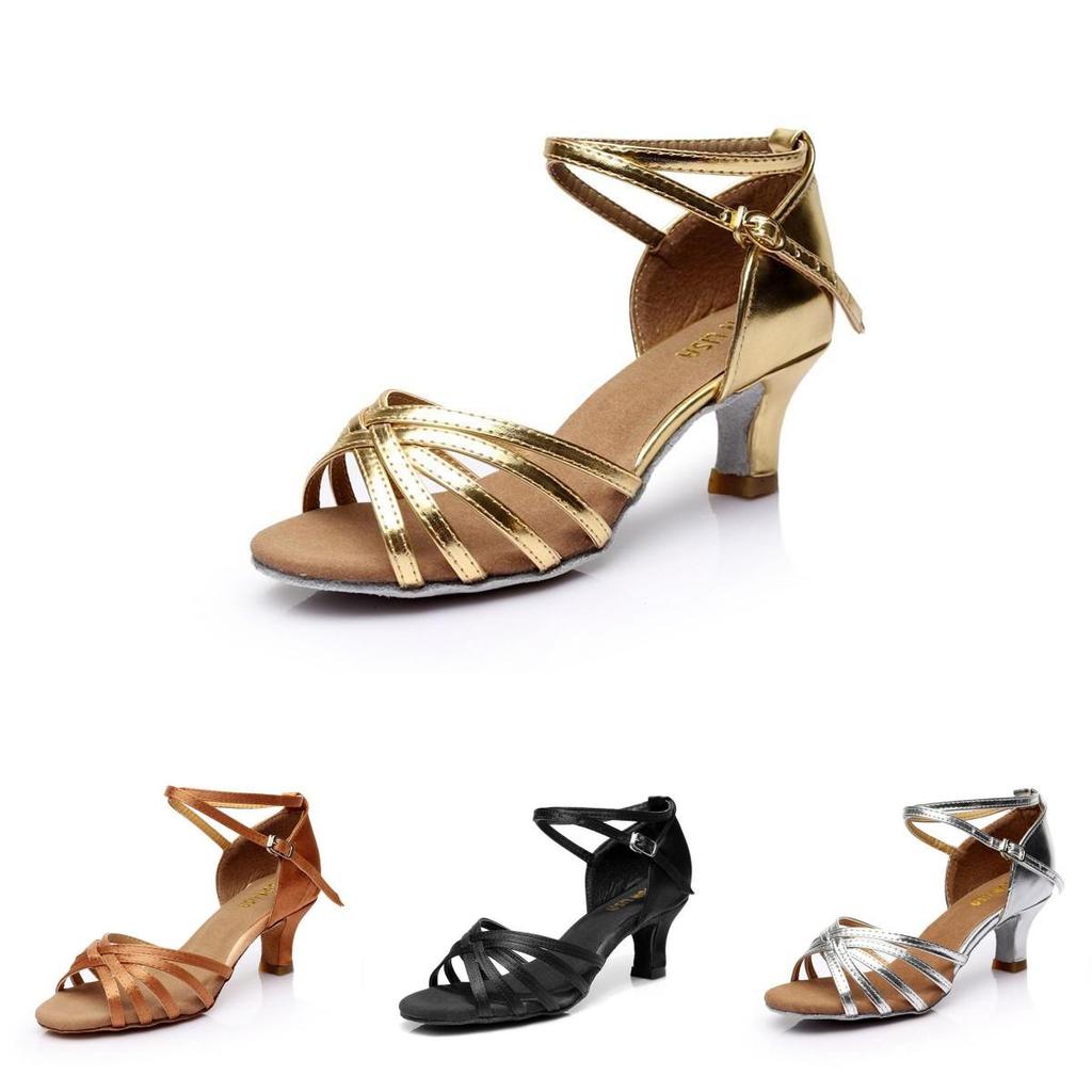 Lyxiga Satin Damskor för Modern Dans, Bollrum, Latin, Tango med Bekväm 5 cm Klack