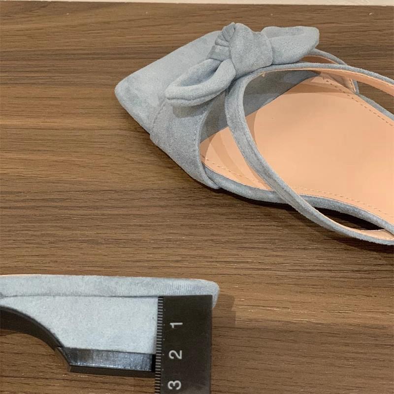 Fashion SUOJIALUN 2025 Summer New Women Slipper Fashion Bow-knot Slip On Slides Shoes Square Low Heel Outdoor Dress Sandal Shoes