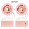 Novo Single-Color Blush Palette, Peach Pink Matte, Waterproof, Brightens Skin Tone, Pearlescent with Shimmer, Pure Desire for Women
