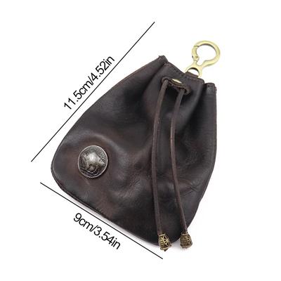 Artificial Leather Dice Bag Vintage Waist Bag Japanese Style Drawstring Pouch For D&D MTG RPG Table Games Gift Ideas Coin Purse