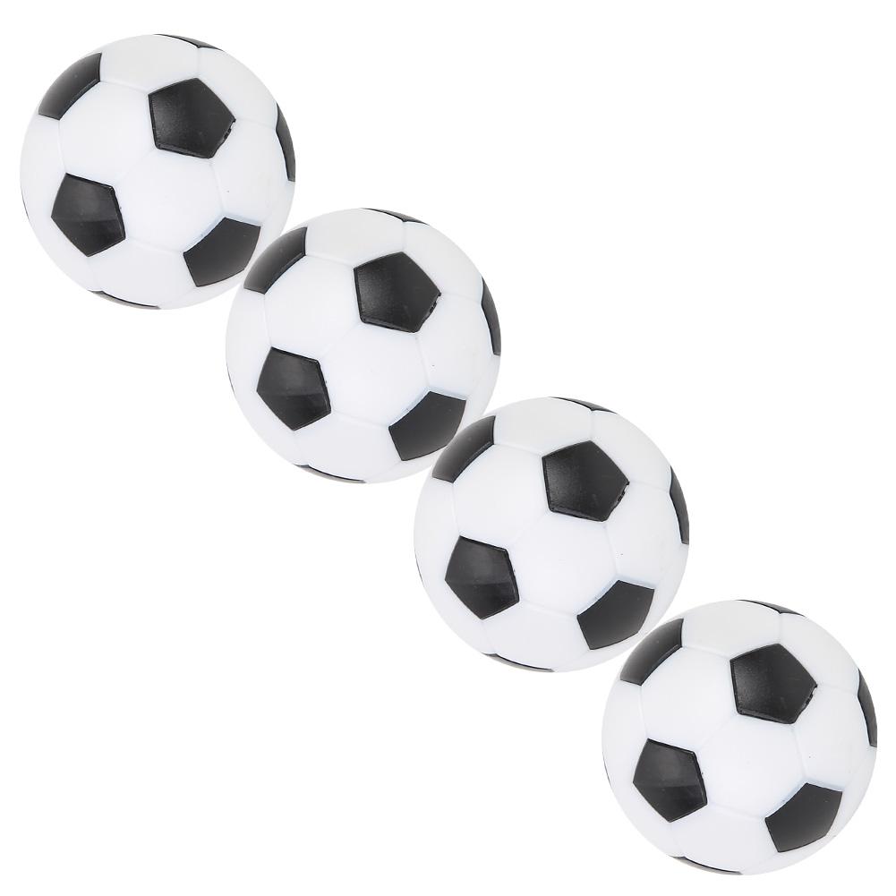 Table Soccer Foot s Replacement Plastic Black and White Soccer (4Pcs)