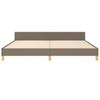 Vidaxl Bed Frame Without Mattress, Taupe, 200X200 Cm, Upholstered