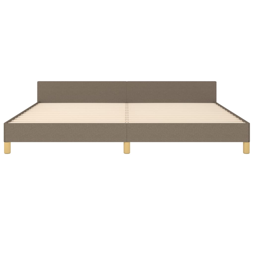 Vidaxl Bed Frame Without Mattress, Taupe, 200X200 Cm, Upholstered