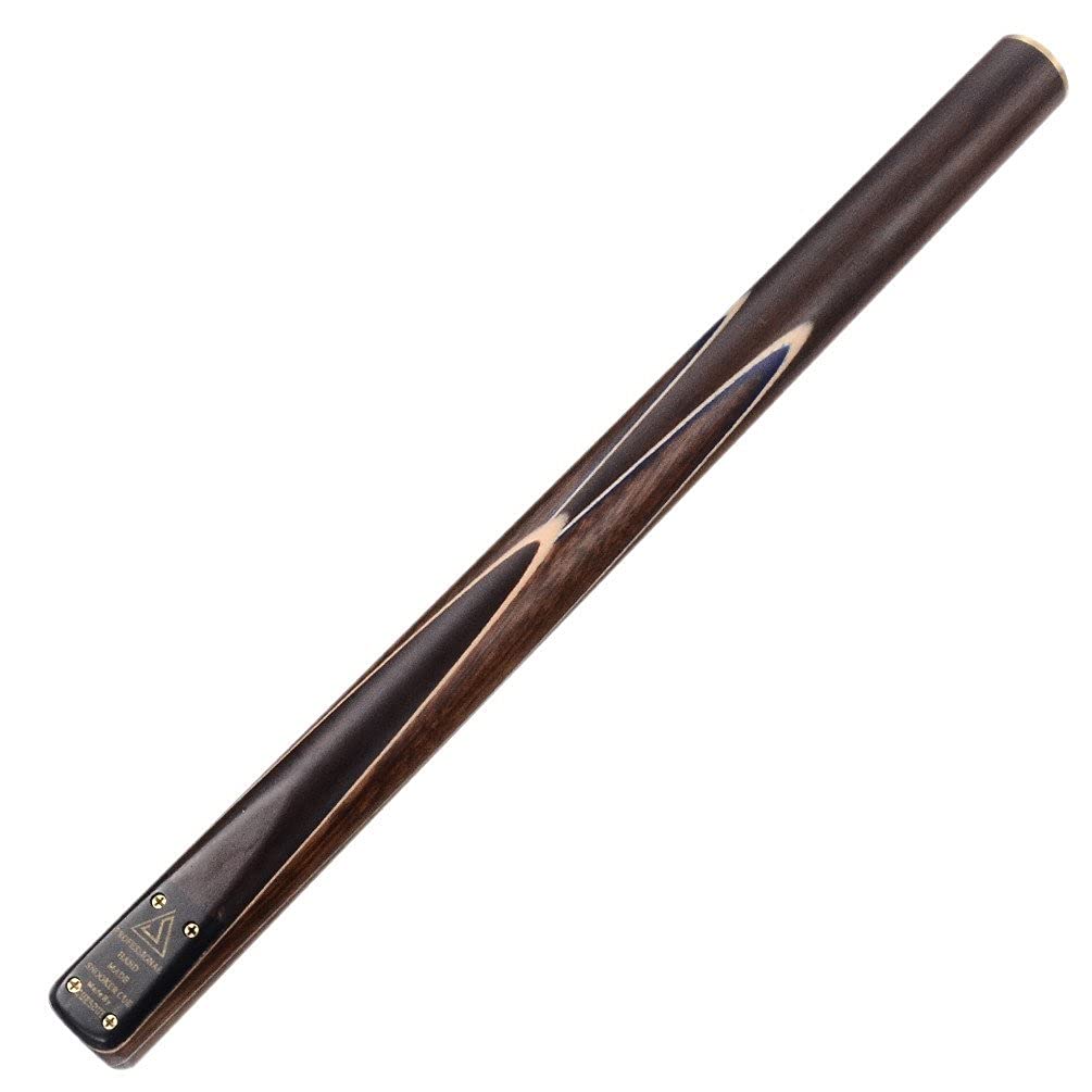 Cuesoul 57" Rosewood Handmade 3/4 Piece Snooker Cue with Black Cue Case and Cue Extension (CSSC015)