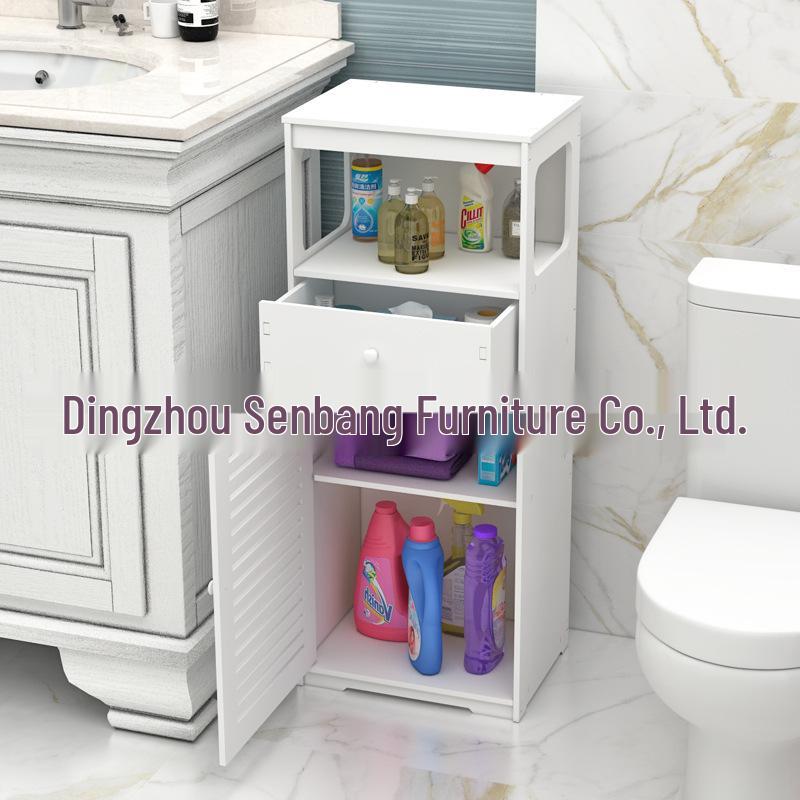 Multi-layer Narrow Storage Cabinet for Bathroom, Washbasin, Toilet, Balcony, and Laundry