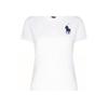 Polo Ralph Lauren SS22 Solid Color Embroidered Crew Neck Short Sleeve T-Shirt Women Tops White 211505656-082