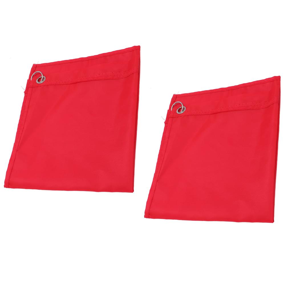 2PCS Horse Training Flag Abrasion Resistant Portable Equestrian Nylon Training Flag for Activity Entertainment Red