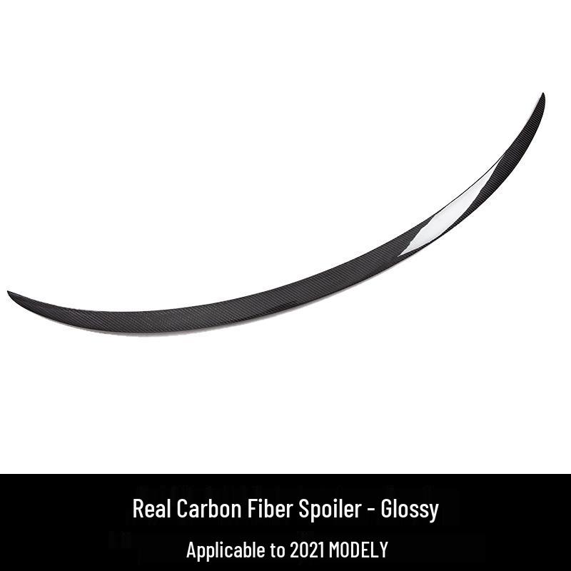 Tesla Model 3/Y Dry Carbon Fiber No-Drill Rear Spoiler Wing