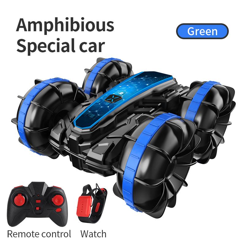 Rc Car Amphibious Remote Control Stunt Car Vehicle Double-sided Flip Driving Drift Outdoor Beach Toys for Boys Children's