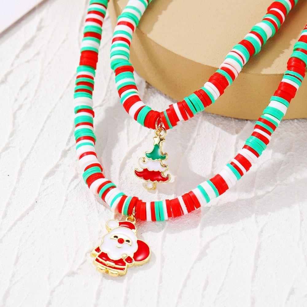 Christmas Tree Rice Beaded Chain Cartoon Cartoon Pendant Bracelet  Decoration