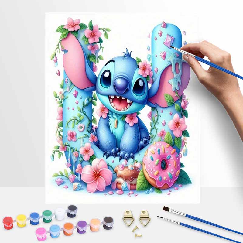Disney Oil Painting Painting Art Stitch Hobby Cultivating Gifts Home Decoration