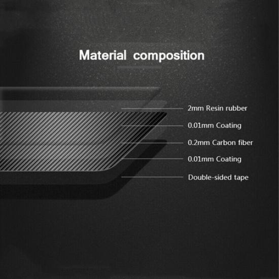 3x For Tesla Model Y 3 17-24 Carbon Fiber Steering Wheel Cover Stick Decoration