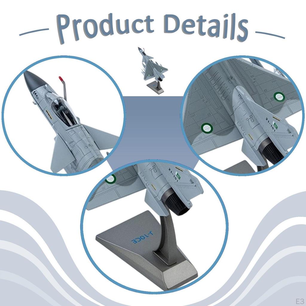 1/72 Fighter Jet Diecast Aircraft Ornament Gift Kids Adults Plane Model