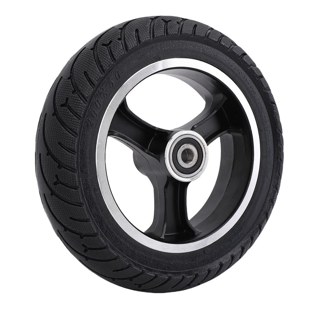 200x50 Solid Tire Wheel Damping 8 X 2 Inch Scooter Tire with Aluminum Alloy Hub Replacement for Razor E100 E200 E300