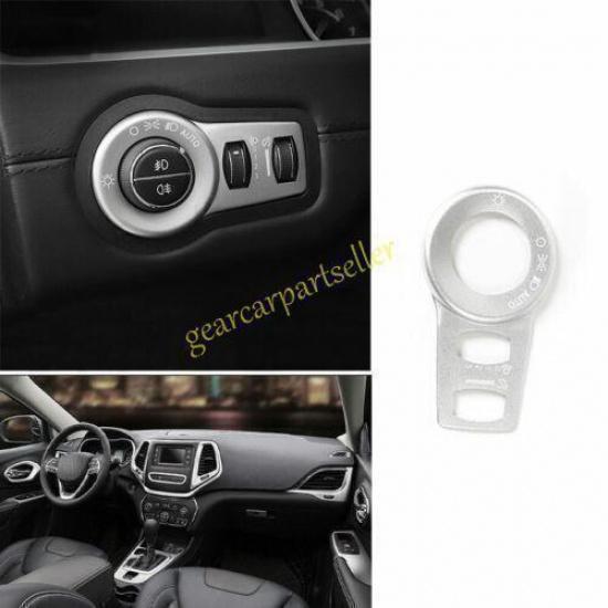 For Jeep Cherokee 14-2022 Silver Alloy Driver s Side Dash Control Frame Trim