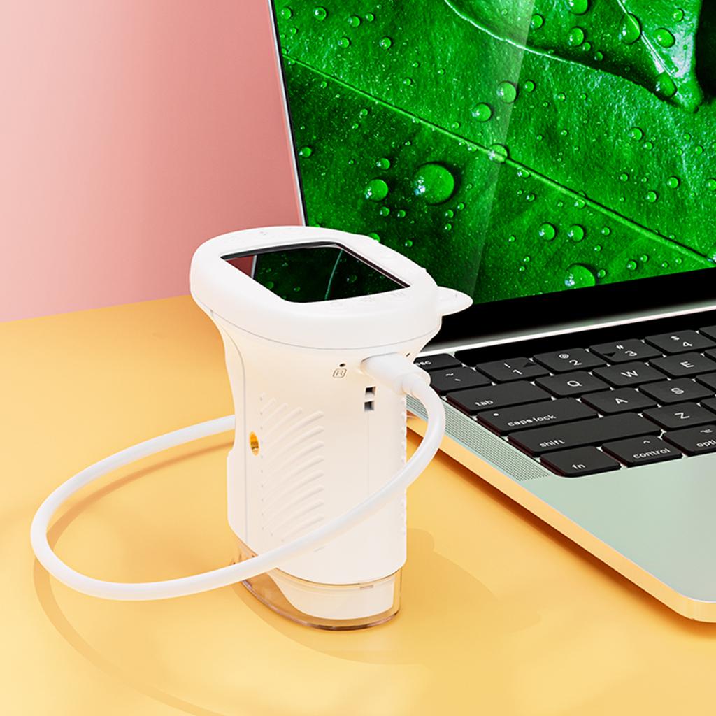 Kids Microscope 1000X 1080P Digital Microscope Portable Handheld Magnifying Glass Gifts for 3 4 5 6 7 8 9 10 Year Old Boys Girls