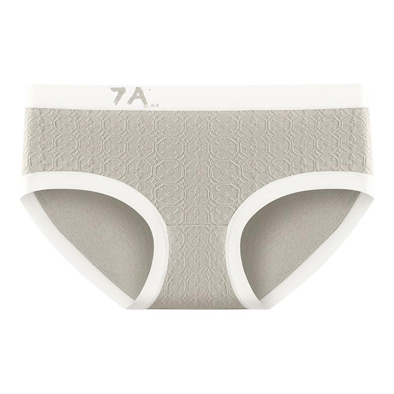 Female Spring and Autumn Middle Waist No Trace 7A Class Antibacterial Pure Cotton Underwear