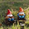 New Style Recliner Reading Goblin Ornaments Casual Home Desktop Dwarf Dwarf Resin Craft Decoration