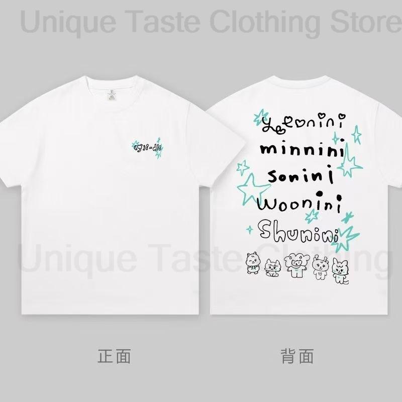 Gidle Idle Super Lady T Shirt Kpop Fashion MIYEON MINNIE Soyeon YUQI SHUHUA Fans Tshirt Unisex Women Cotton Short Sleeve Tee Tops S