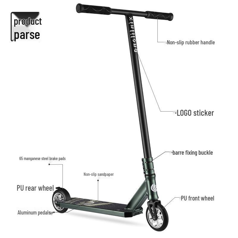 Electric Scooter for Adults: Freestyle Cruising, Stunt Jumps, and Commuting