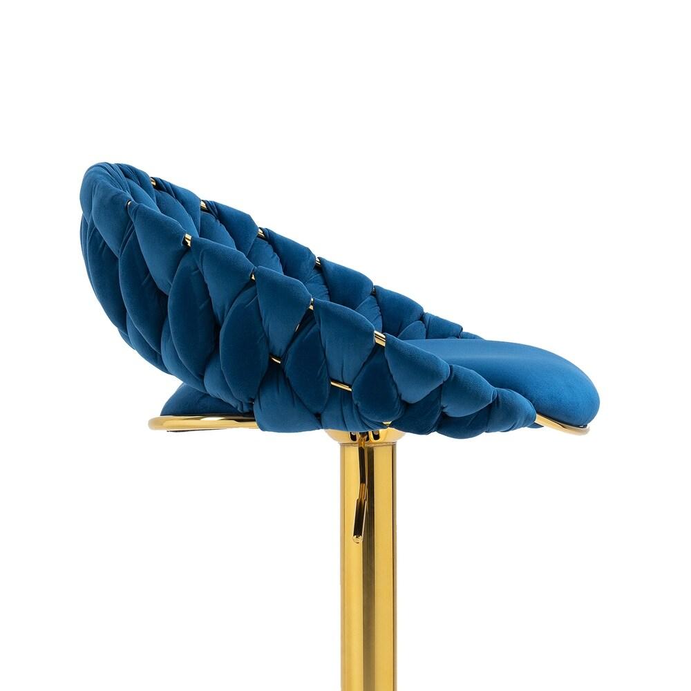 Adjustable Stool, Bar Stool, FARVISO Blue Elegant Loft