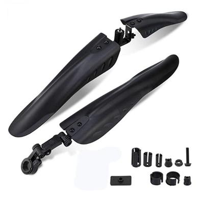 Set Parafanghi Bicicletta Regolabile 3 Pezzi Parafanghi Anteriori Posteriori per Bici da Strada Accessori Paraspruzzi