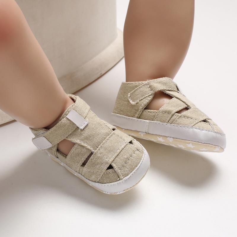 Summer Soft Sole Canvas Sandals for Toddlers (0-1 Year Old)