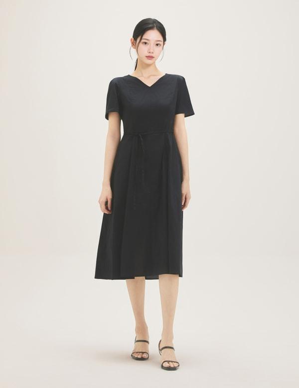 Roem V-Neck Long Dress Rmowg26Rt2