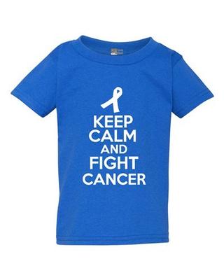 Keep Calm And Fight Cancer Disease Toddler Kids T-Shirt Tee Unisex T-Shirt