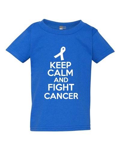 Keep Calm And Fight Cancer Disease Toddler Kids T-Shirt Tee Unisex T-Shirt XXXXL