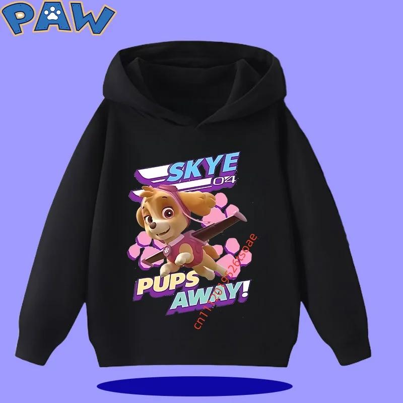 PAW Patrol 2026 Kids Hooded Sweatshirt for Autumn/Winter Long Sleeve 2026 New Style Boys' and Girls' Cartoon Print Sweater