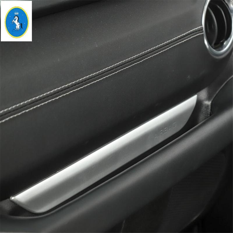 Carbon Fiber Look Car Copilot Glove Handle Decor Stripes Cover Trim For Jeep Wrangler JL 2018 -  Interior Refit Accessories