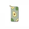 Fruit Avocado Long Zipper Wallet, Clutch Wallet Factory