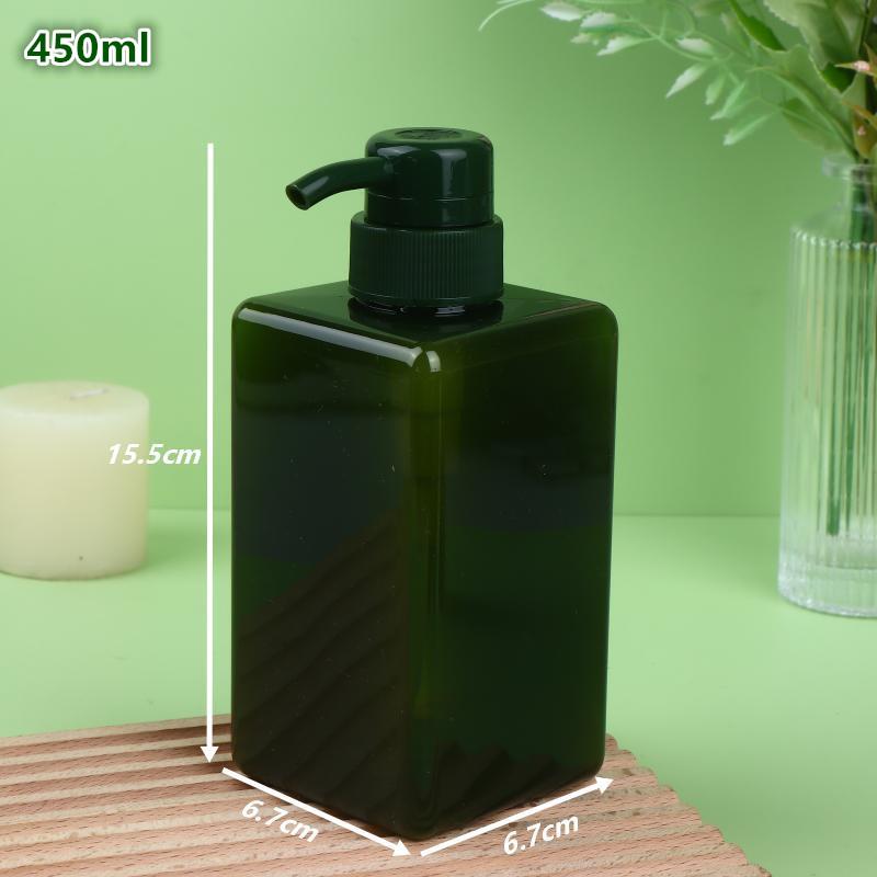 100-650Ml Square Bathroom Soap Dispensers Refillable Shampoo Shower Gel Holder Portable Travel Dispenser Empty Bath Pump Bottle