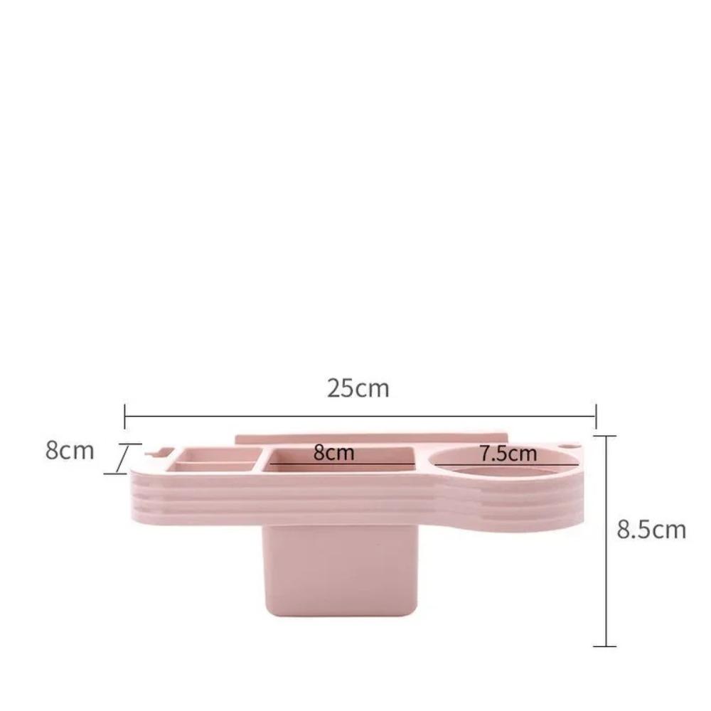 New No Drilling Bathroom Shelf Wall-mounted Space-saving Hair Dryer Holder Plastic Storage Shelf Storage Shelf Home