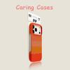 Pour Coque iPhone 17 Pro Max Orange Vif Fibre de Carbone Coque Rigide Mate Demi-Couverture Design Antichoc avec iPhone 16 15 14 13