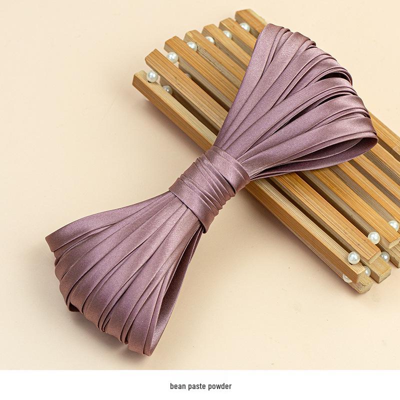 Hengmeihe 0.85cm Satin Cheongsam Hemming Strip: Solid Color, Imitation Silk, Non-Iron Accessories for Women