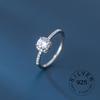 Xiaomi 925 Sterling Silver Zircon Rings For Women Geometric Fine Jewelry Finger Adjustable Geometric CZ  Ring For Party Birthday Gift