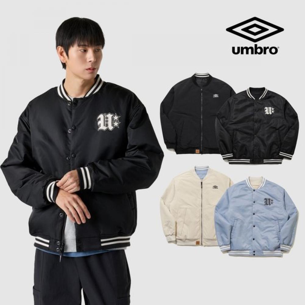 Umbro Men S reverSible Bomber Padding Jacket Ur124cpj21 black (BLK)/85