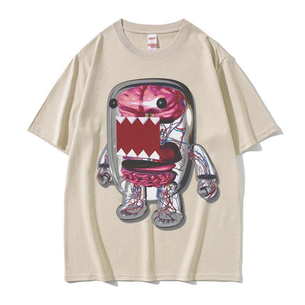 Domo Y2k Japanese Graphic Swag Era Fashion Aesthetic Rave Punk T Shirt Men's Summer Classic T-Shirt Tops Unisex Vintage T-Shirts