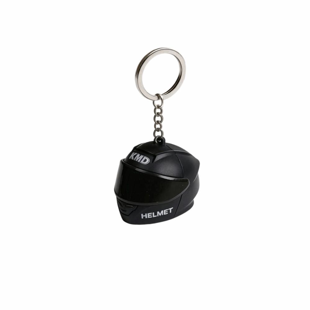 3D Helmet Keyring Light LED Creative Bag Key Pendant Party Favor