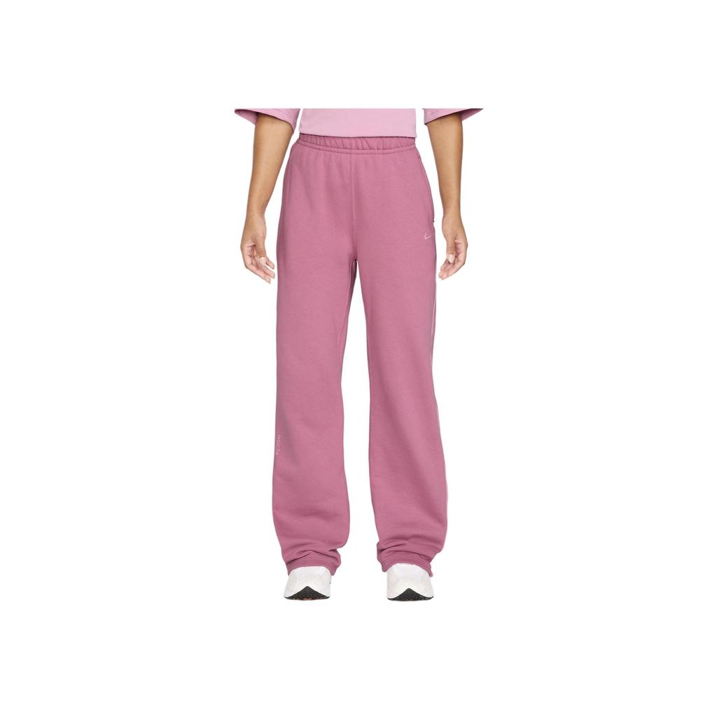 Nike X NOCTA Fleece CS Open Hem Sweatpant Desert Berry Unisex Streetwear FZ4675-667