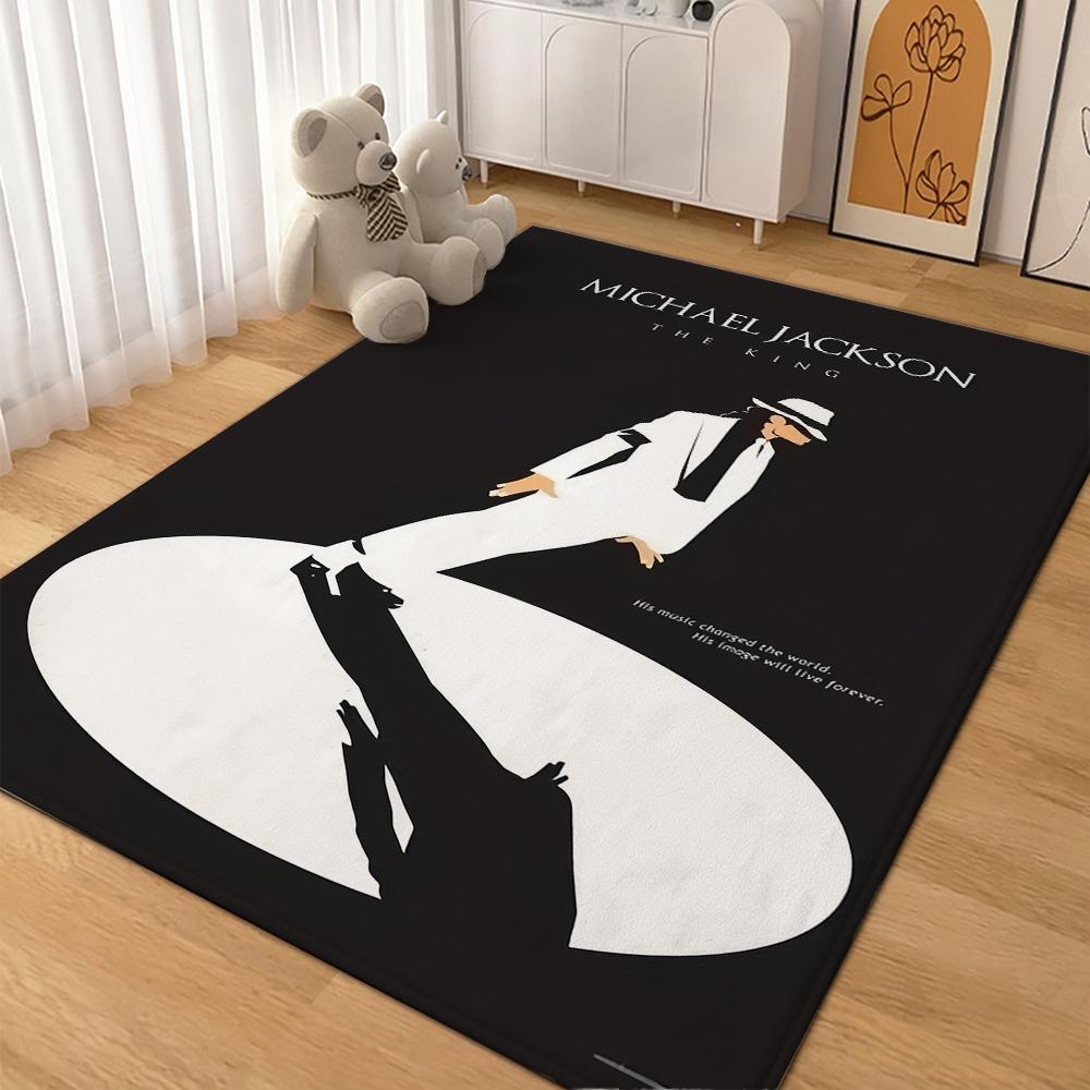 Michael Jackson Pop Rectangular Rug Nonslip Durable Carpet For Girls Bedroom Play Area Home Decor New Year Gift