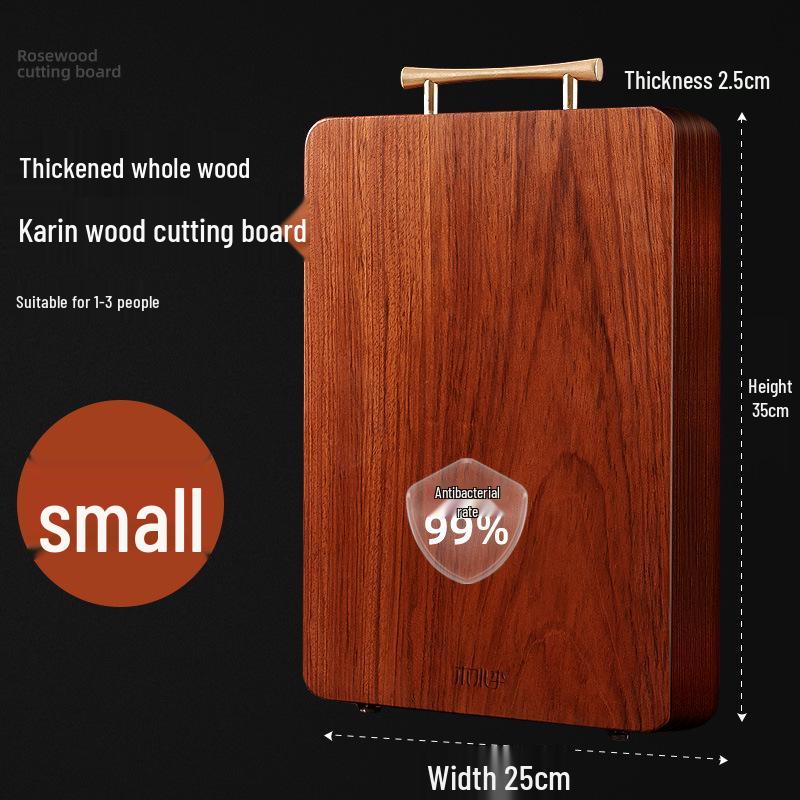 Karin Solid Wood Antibacterial Double-Sided Chopping Board - Thick, Anti-Mildew Kitchen Cutting Board Square