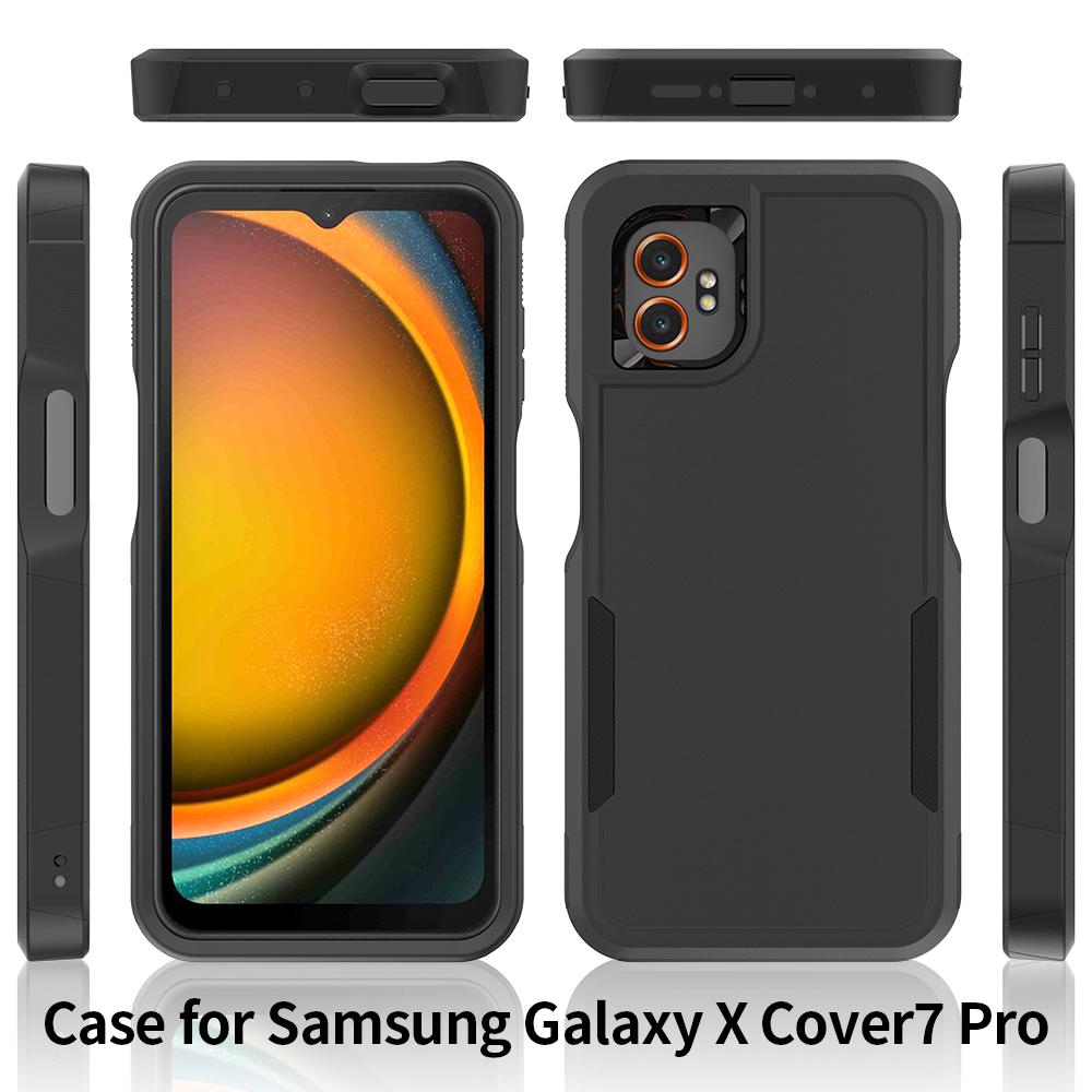 For Samsung Galaxy XCover7 Pro Case 2 in 1 PC+TPU Shockproof Phone Cover